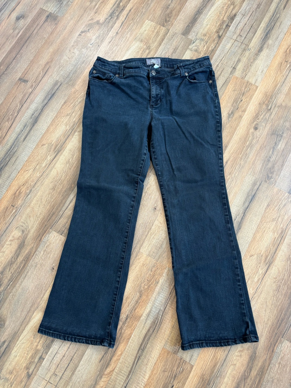 Chico's Women's Straight-Leg Jeans in Dark Blue
